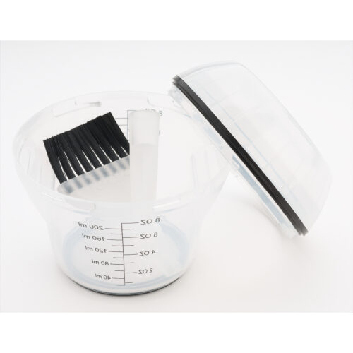 Sibel Jet Set Maatbeker/Beker/Borstel wit 200ml